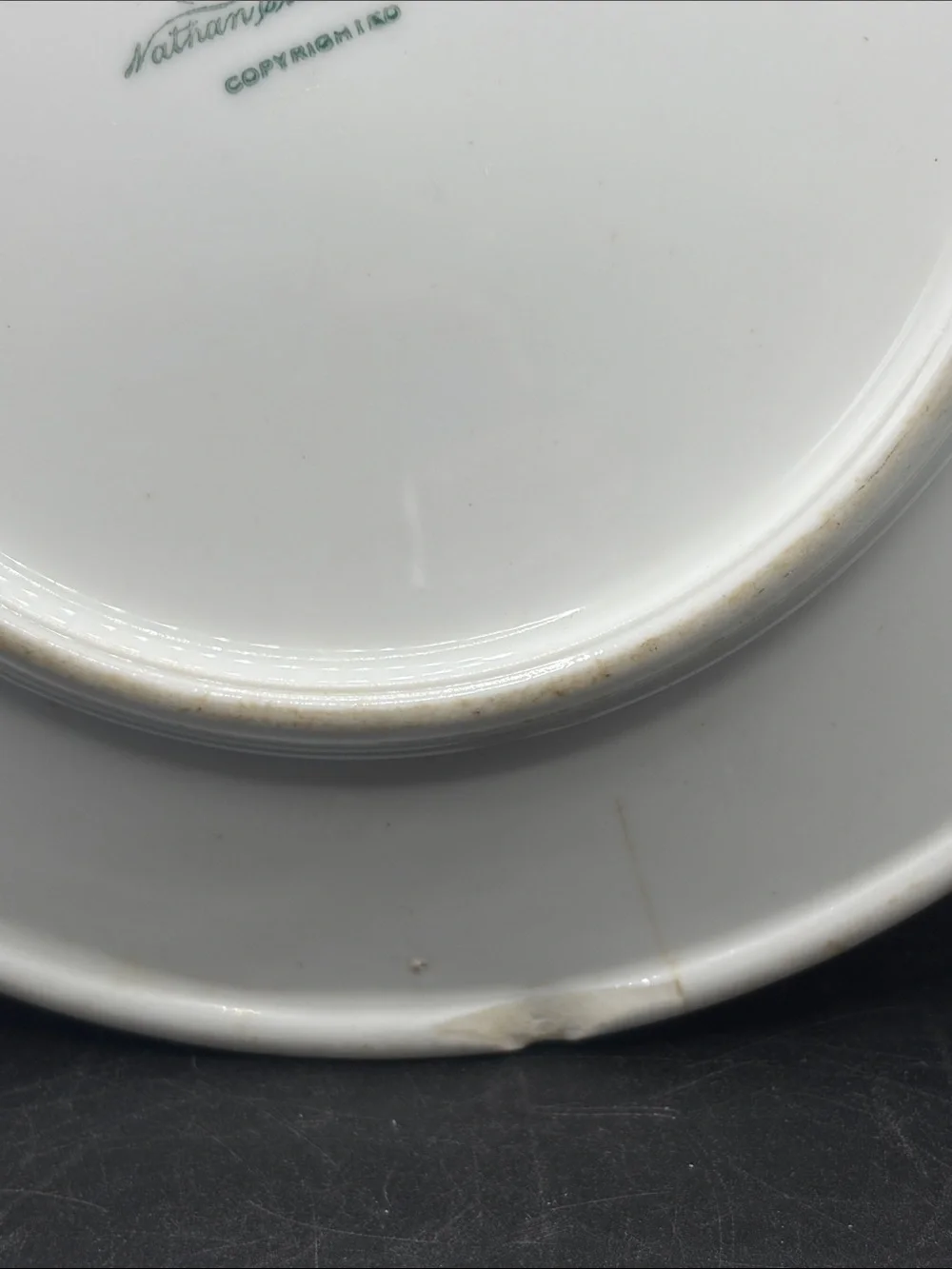 Warwick Nathan Straus & Sons Hunt Scene Silhouette Restaurant Ware Vintage Plate